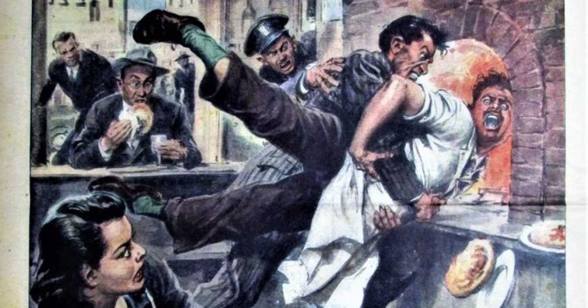 Dal pizzaiolo nel forno alla fuga dei bisonti: � la Bari illustrata sulla Domenica del Corriere